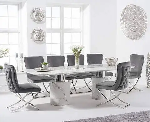 Marble dining tables